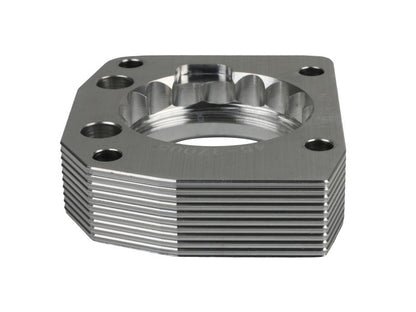 aFe 00-03 Honda S2000 L4 2.0L Silver Bullet Throttle Body Spacer - Silver 46-37005 46-37005 Photo - Unmounted