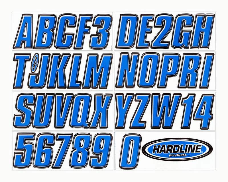 Hardline HRL Registration Letters Exterior Styling Stickers/Decals/Banners main image