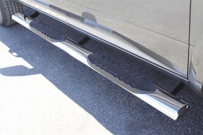 LUND 10-17 Dodge Ram 2500 Crew Cab 5in. Oval Straight SS Nerf Bars - Polished 23984003 23984003 Photo - Mounted