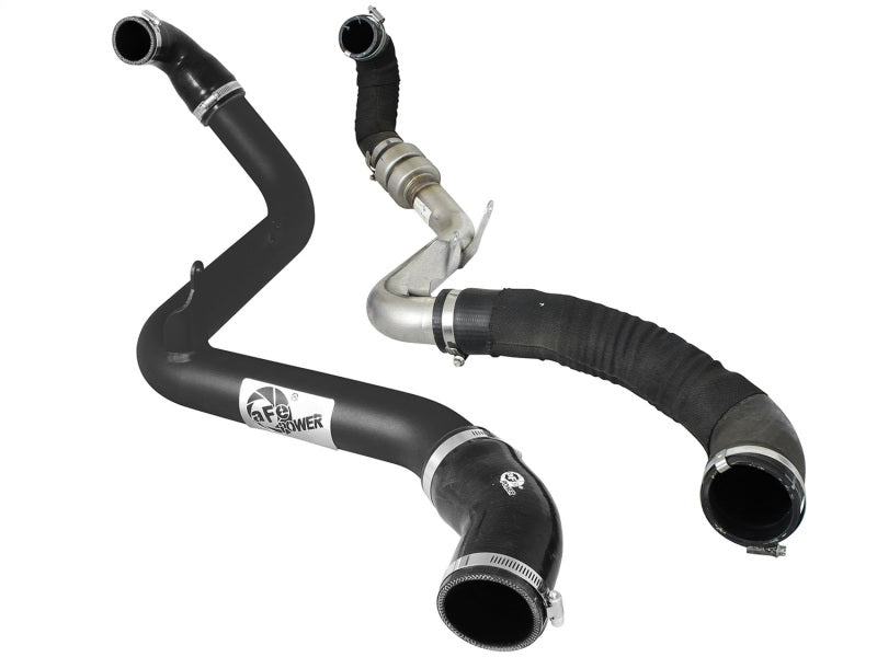 aFe Bladerunner 2.5in Intercooler Hot Side Tubes, 13-14 Ford Focus ST 2.0L (t) *Black* 46-20188-B 46-20188-B Photo - Unmounted