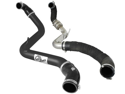 aFe Bladerunner 2.5in Intercooler Hot Side Tubes, 13-14 Ford Focus ST 2.0L (t) *Black* 46-20188-B 46-20188-B Photo - Unmounted
