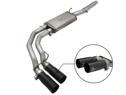 aFe Cat Back Exhaust Black - Ford F-150 04-08 49-43079-B Photo - Primary