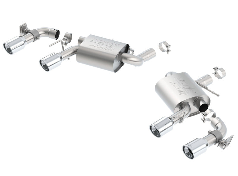 Borla 16 Chevy Camaro SS 6.2L w/ Dual NPP Atak Quad RD RL Tips Dual Exit Rear Section Exhaust 11925 11925 Photo - Primary