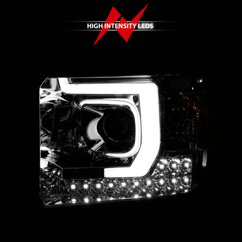 ANZO 14-15 GMC Sierra 1500/2500HD/3500HD Plank Style Projector Headlight - Chrome Housing 111553 111553 User 5