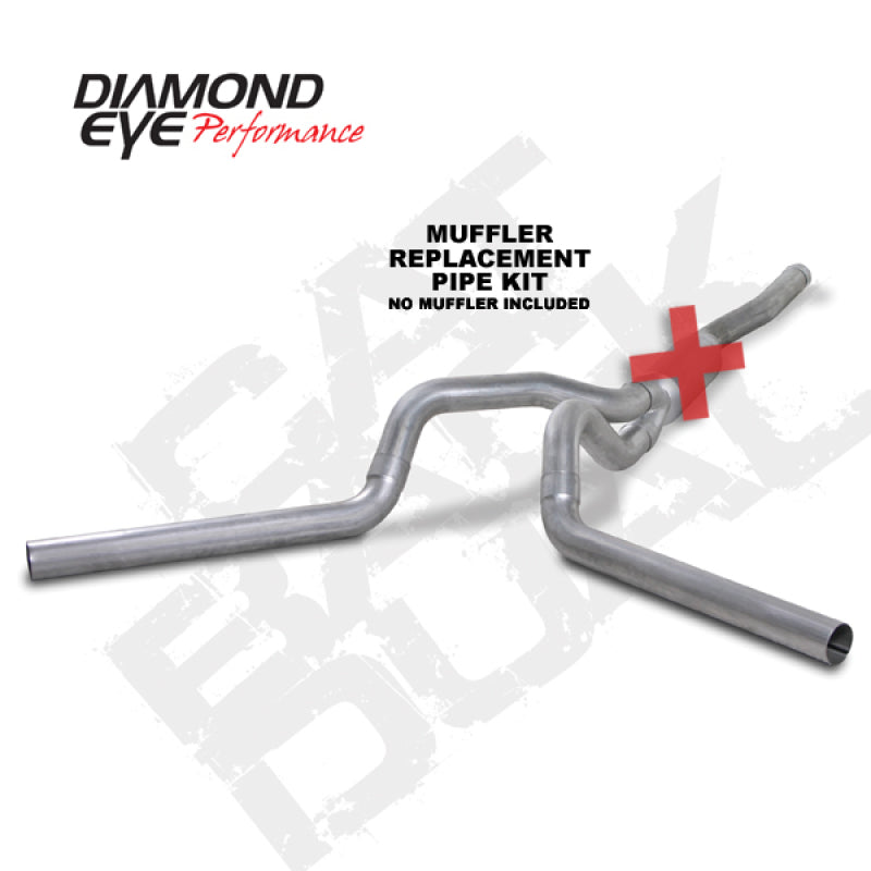 Diamond Eye Performance Diamond Eye KIT 4in CB MFLR REPLACMENT PIPE DUAL AL: 2006-2007.5 CHEVY/GMC 6.6L 2500/3500 K4124A-RP K4124A-RP Photo - Primary