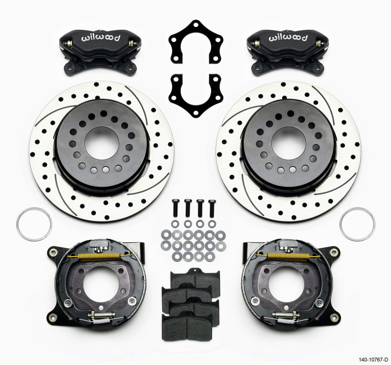 Wilwood FDL P/S Park Brake Kit, Drilled, Mopar/Dana 2.50" Off, w/Snap Ring 140-10767-D Photo - Primary