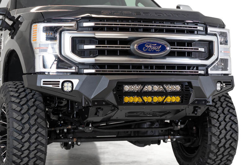 Addictive Desert Designs 17-20 Ford Super Duty Bomber Front Bumper w/ Mounts For 20in Light Bars F160012140103 F160012140103 Photo - Primary
