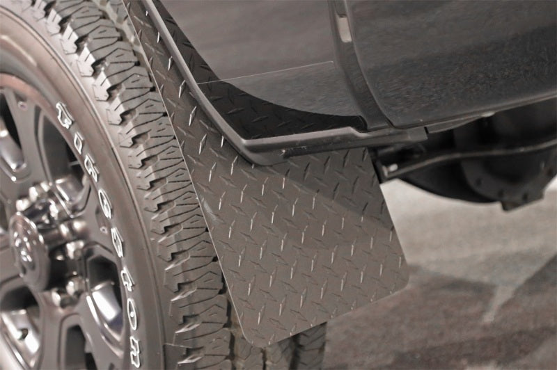 Dee Zee Deezee Universal Flaps Brite-Tread Universal 11x19 Notched (Txt Blk) DZ1808TB DZ1808TB Photo - Mounted