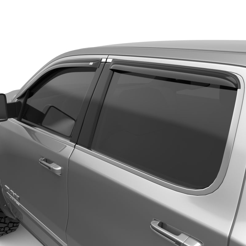 EGR 2019 Dodge Ram 1500 Crew Cab Tape-On Window Visors Set of 4 - Dark Smoke 642951 642951 Photo - Close Up