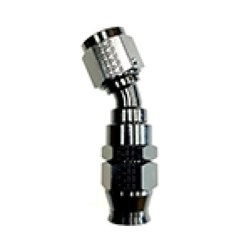 Fragola -6AN Real Street x 30 Degree 3/8 EFI Quick Disconnect Hose End Black 683006B-6QD 683006B-6QD Photo - Primary