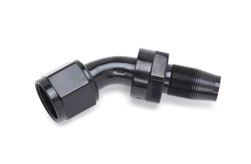 Russell -8 AN Hose End Without Socket 45 Degree Polished and Black Anodized 615103 Photo - Primary