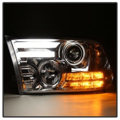 Spyder Dodge Ram 09-12 Projector Headlights Light Bar DRL Chrome PRO-YD-DR09-LBDRL-C 5080998 5080998 Photo - Unmounted