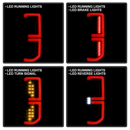 SPYDER 21-23 Ford Bronco (Factory LED Model Only) LED Tail Lights - Black (ALT-YD-FB21LED-LED-BK) 5088765 5088765 Photo - Unmounted