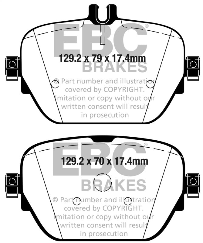 EBC 2019+ Mercedes-Benz CLS53 AMG (C257) 3.0L Turbo Yellowstuff Rear Brake Pads DP42314R DP42314R Photo - Primary
