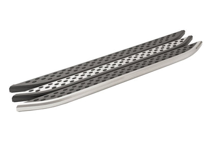 Dee Zee Deezee Universal Running Board Universal Cross Utility Vehicle NXc (Stainless Top w Blk Trim) DZ16203 DZ16203 Photo - Unmounted