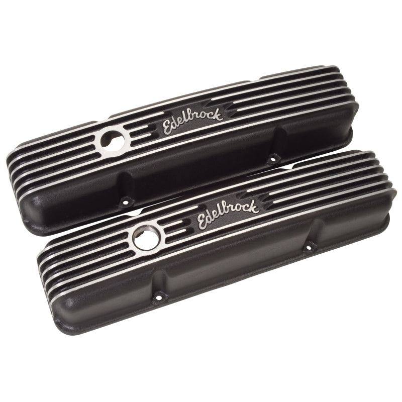 Edelbrock Valve Cover, Classic Series, Chevrolet, 1959-1986 262-400 CID V8 41443 Photo - out of package