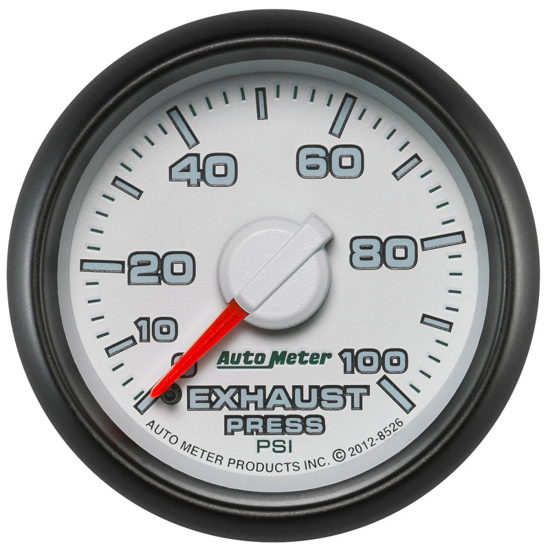 Autometer 2-1/16 Exhaust Pressure 0-100 Psi Mechanical Gen 3 Dodge Factory Match 8526 Photo - Primary