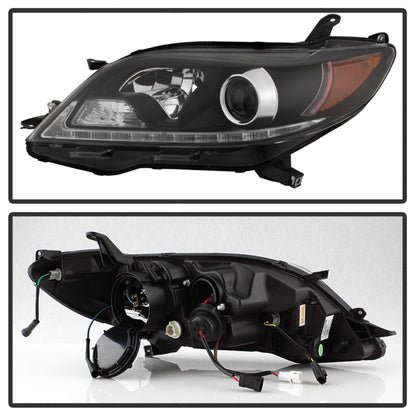 Spyder 2015-2017 Toyota Sienna Projector Headlights - DRL LED - Black PRO-YD-TSEN15-DRL-BK 5084002 5084002 Photo - Unmounted