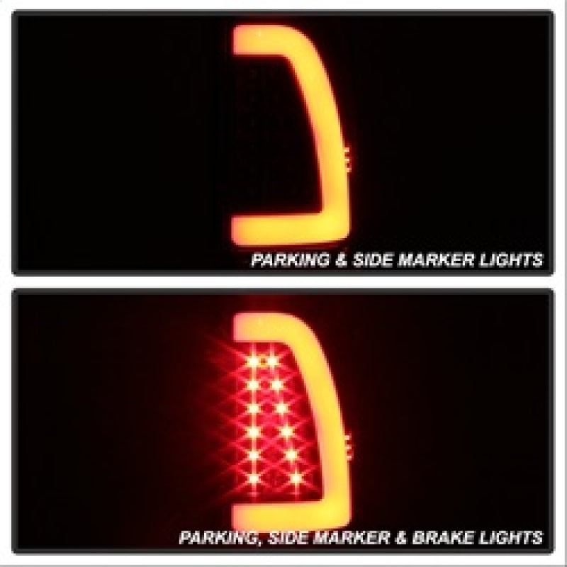 SPYDER xTune Ford F150 Styleside 97-03 Light Bar LED Tail Lights - Black ALT-ON-FF15097-LBLED-BK 5082084 5082084 Photo - Unmounted