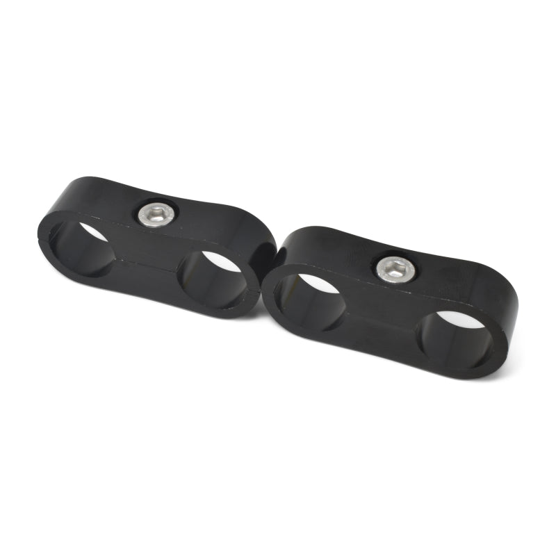 Russell Hose Separator for -8 Braided Hose - Black Anodized (2 Pack) 654313 654313 Photo - out of package