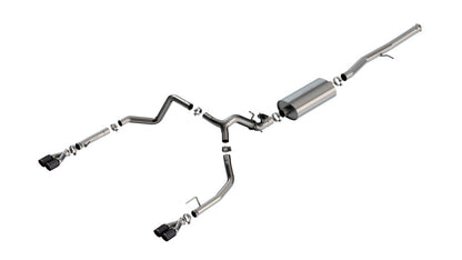 Borla 2024 Chevy Silverado 1500 6.2L V8 Touring Catback Exhaust w/ Simulator - CF Black Anodized 140991CFBA 140991CFBA Photo - Primary