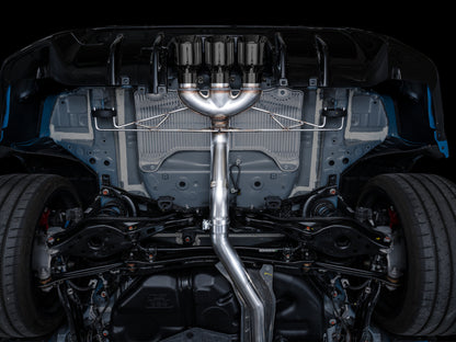 AWE Tuning 2023 Honda Civic Type R FL5 Track Edition Exhaust w/ Triple Diamond Black Tips 3020-53287 3020-53287 Photo - Mounted