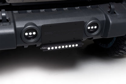 Putco 07-18 Jeep Wrangler - SS Black Grille w/ 20in Luminix Light Bar Designer FX Grilles 64178L 64178L Photo - Mounted