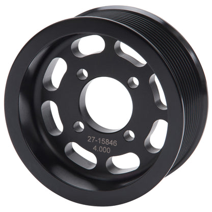 Edelbrock Pulley, Supercharger, Enforcer, 10 Rib, 4" Black 15846 Photo - Primary