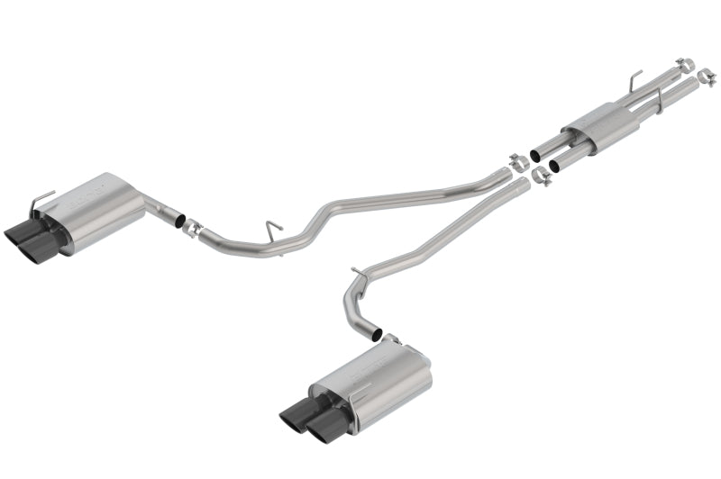 Borla 2020 Ford Explorer ST 3.0L V6 2.25in ATAK Exhaust - Black Chrome Tips 140821BC 140821BC Photo - Primary