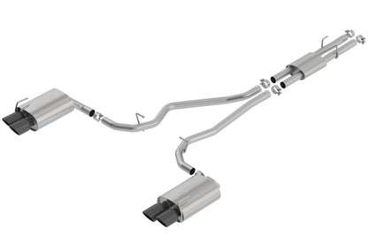 Borla 2020 Ford Explorer ST 3.0L V6 2.25in ATAK Exhaust - Black Chrome Tips 140821BC 140821BC Photo - Primary