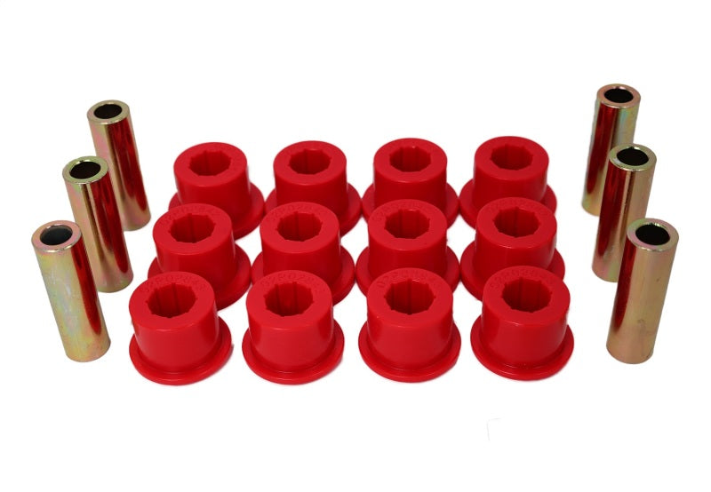 Energy Suspension 05-14 Toyota Tacoma Rear Leaf Spring Bushings - Red 8.2116R 8.2116R Photo - Primary