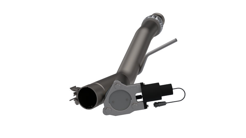 QTP 14-18 Chevrolet Silverado 1500 4.8L/5.3L EC/CC Standard Bed 3in 304SS Aggressor Cutout Mid Pipe 510014 510014 Photo - Primary