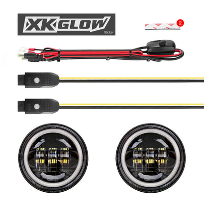 XKGLOW XK Glow 4.5In Black RGB LED Harley Running Light XKchrome Bluetooth App Controlled Kit XK042011-B XK042011-B User 1