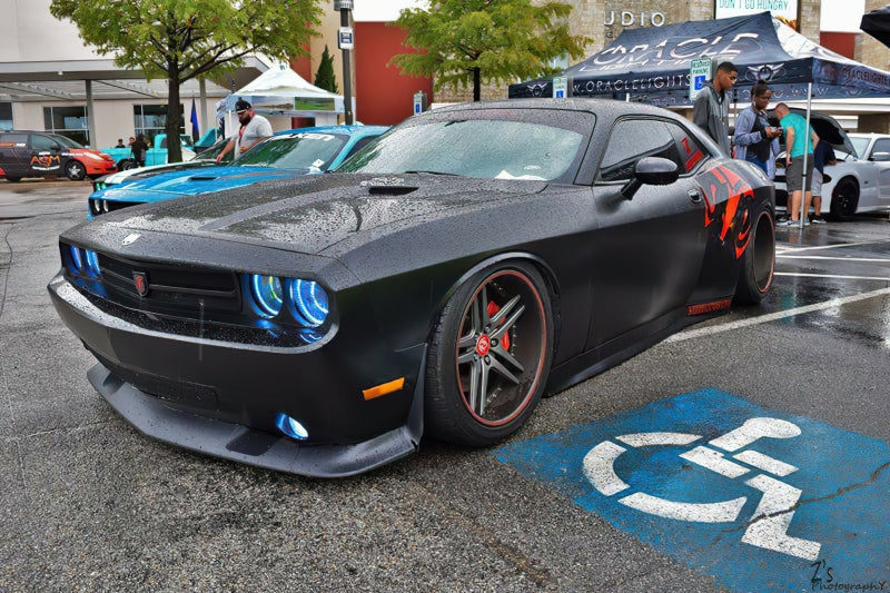 ORACLE Lighting Oracle 08-14 Dodge Challenger Dynamic Surface Mount Headlight/Fog Light Halo Kit COMBO - ColorSHIFT 1458-332 1458-332 Photo - lifestyle view