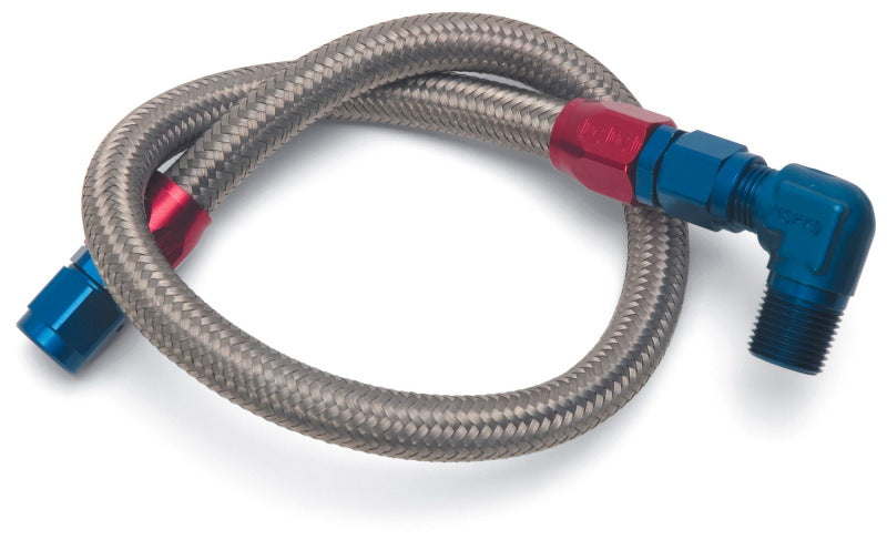 Edelbrock Fuel Line Braided Stainless for SBC ( use with 8134 ) 8123 Photo - Primary