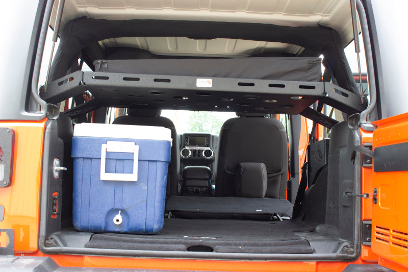 Fishbone Offroad 07-18 Jeep Wrangler JK 4 Door Fisbone Offroad Interior Storage Rack FB25116 FB25116 Photo - lifestyle view