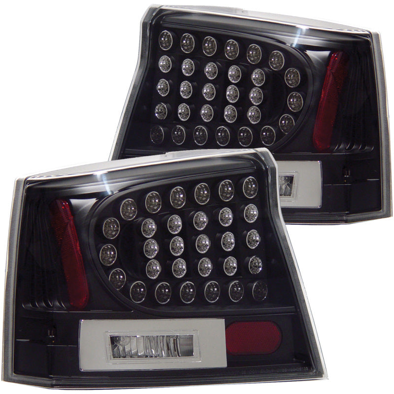 Anzo 2006-2008 Dodge Charger LED Taillights Black 321014 Photo - Primary