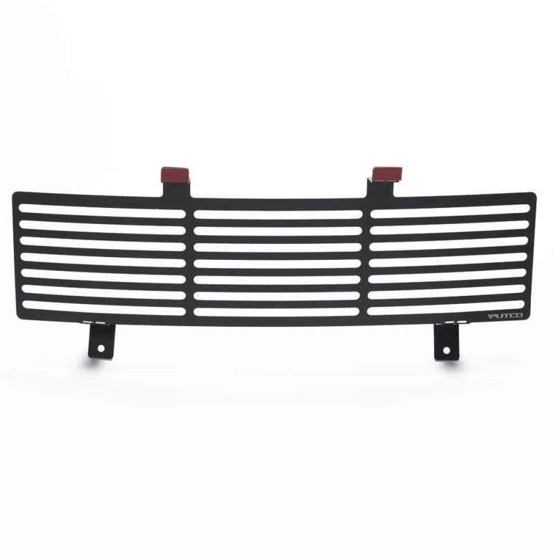 Putco 11-16 Ford SuperDuty - Stainless Steel Black Bar Design Bumper Grille Inserts 87165 87165 Photo - Primary