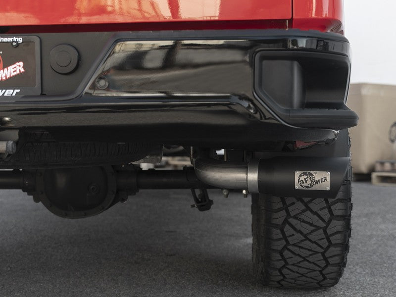 AFE Apollo GT Series 19-20 GM 1500 2.7L (T) 409 SS CB Exhaust System w/Black Tip 49-44108-B 49-44108-B Photo - Mounted