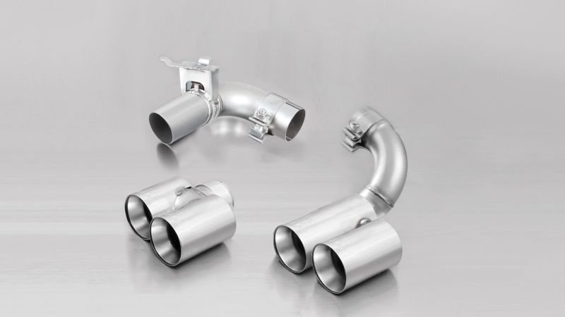Remus 2012 BMW 3 Series F30 LCI Sedan / F31 LCI Touring Chrome 76mm Straight Cut Tail Pipe Set 086514 1604G 086514 1604G Photo - Primary