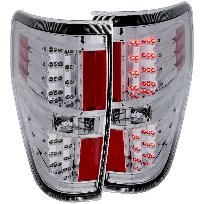 Anzo 2009-2014 Ford F-150 LED Taillights Chrome 311147 Photo - Primary