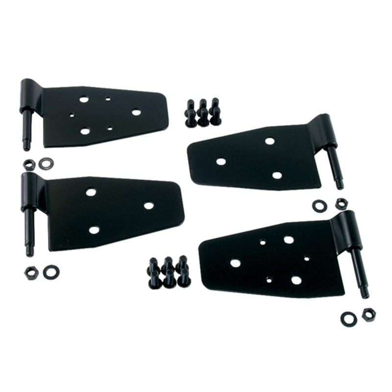 Rugged Ridge Door Hinge Kit,Black;87-06 Jeep Wrangler TJ 11202.01 Photo - Primary