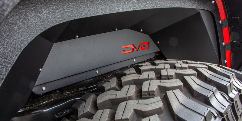DV8 Offroad 201+ Jeep Gladiator Rear Inner Fenders - Black INFEND-04RB INFEND-04RB Photo - Mounted