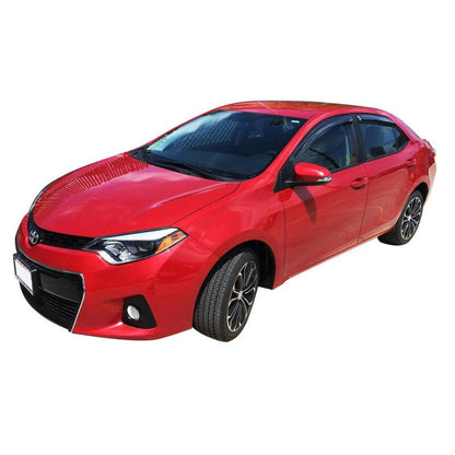 Westin 2014-2018 Toyota Corolla Wade Slim Wind Deflector 4pc - Smoke 72-88448 72-88448 Photo - Mounted