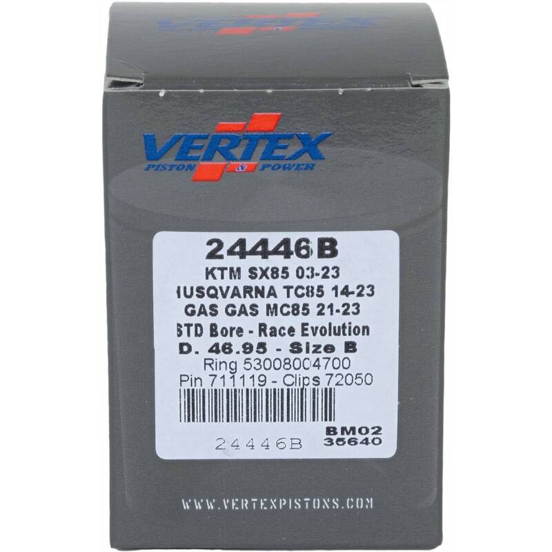 Vertex Pistons Vertex Piston 03-24 KTM 85 SX 85cc Cast Race Evolution Piston Kit 24446B 24446B Photo - Primary