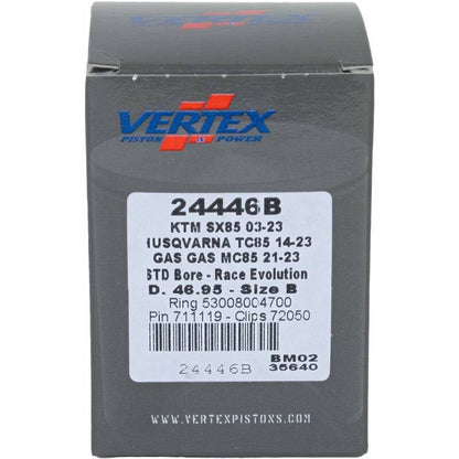 Vertex Pistons Vertex Piston 03-24 KTM 85 SX 85cc Cast Race Evolution Piston Kit 24446B 24446B Photo - Primary
