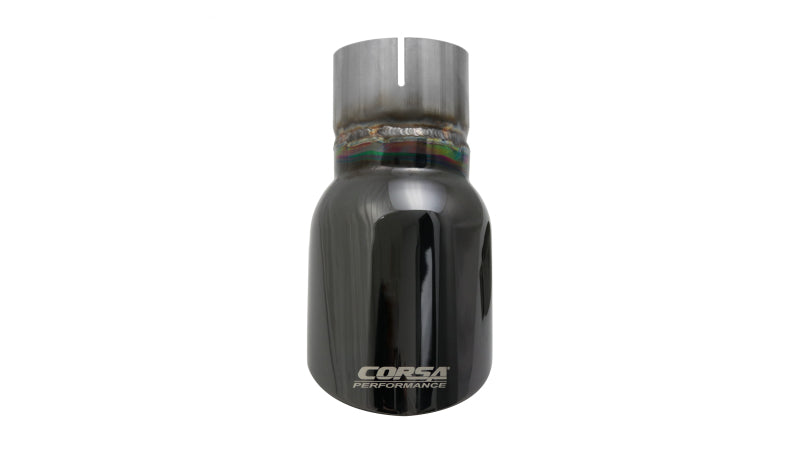 Corsa Single Universal 2.5in Inlet / 3.5in Outlet Black PVD Pro-Series Tip Kit TK002BLK TK002BLK Photo - Unmounted