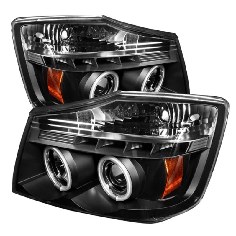 Spyder Nissan Titan 04-14/Armada 04-07 Projector Headlights CCFL Halo LED Blk PRO-YD-NTI04-CCFL-BK 5030207 5030207 Photo - Primary