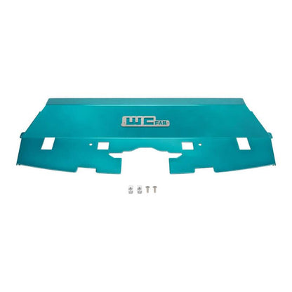 Wehrli 13-18 Cummins Fabricated Aluminum Radiator Cover - Candy Teal WCF100546-CT WCF100546-CT Photo - Primary