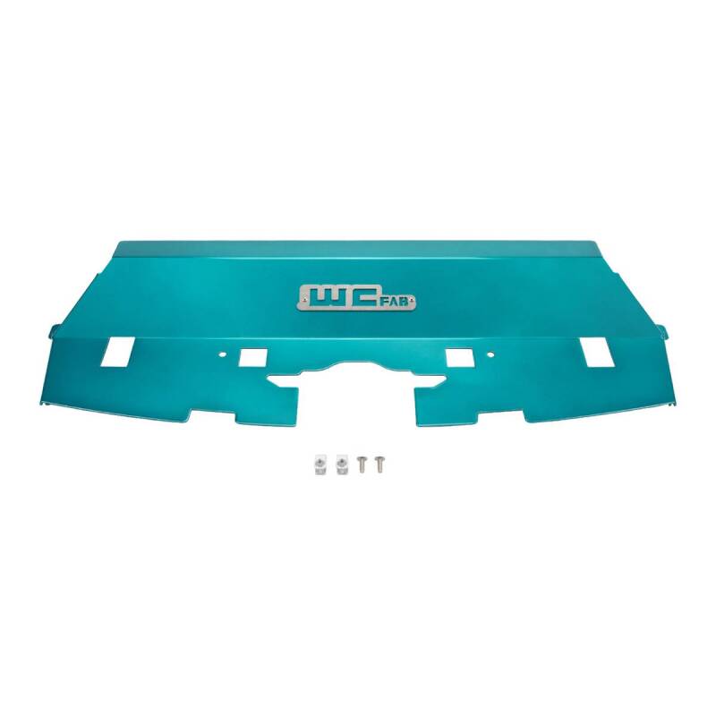 Wehrli 13-18 Cummins Fabricated Aluminum Radiator Cover - Candy Teal WCF100546-CT WCF100546-CT Photo - Primary